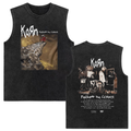 Rock band Korn Follow The Leader tour 2025 vintage washed vest for men and women retro brother