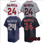 2026 Men's Chase DeLauter Baseball Jersey - Fast shipping - Sizes S-3XL