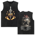Rock band Korn Follow The Leader tour 2025 vintage washed vest for men and women retro brother