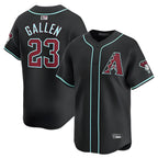 Minshop A.Diamondbacks #23 Zac Gallen Player Black Replica Game Stitched Jerseys