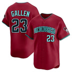 Minshop A.Diamondbacks #23 Zac Gallen Player Red Blue reserve Replica Game Stitched Jerseys