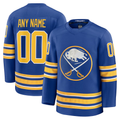Minshop Custom B.Sabres Royal Home Premium Stitched Jerseys