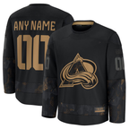 Minshop Custom C.Avalanche Black 2024 Military Appreciation Practice Jerseys