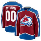 Minshop Custom C.Avalanche Burgundy Home Premium Jerseys