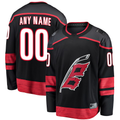 Minshop Custom C.Hurricanes Black Home Breakaway Stitched Jerseys