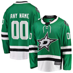 Minshop Custom D.Stars Green Home Breakaway Jerseys