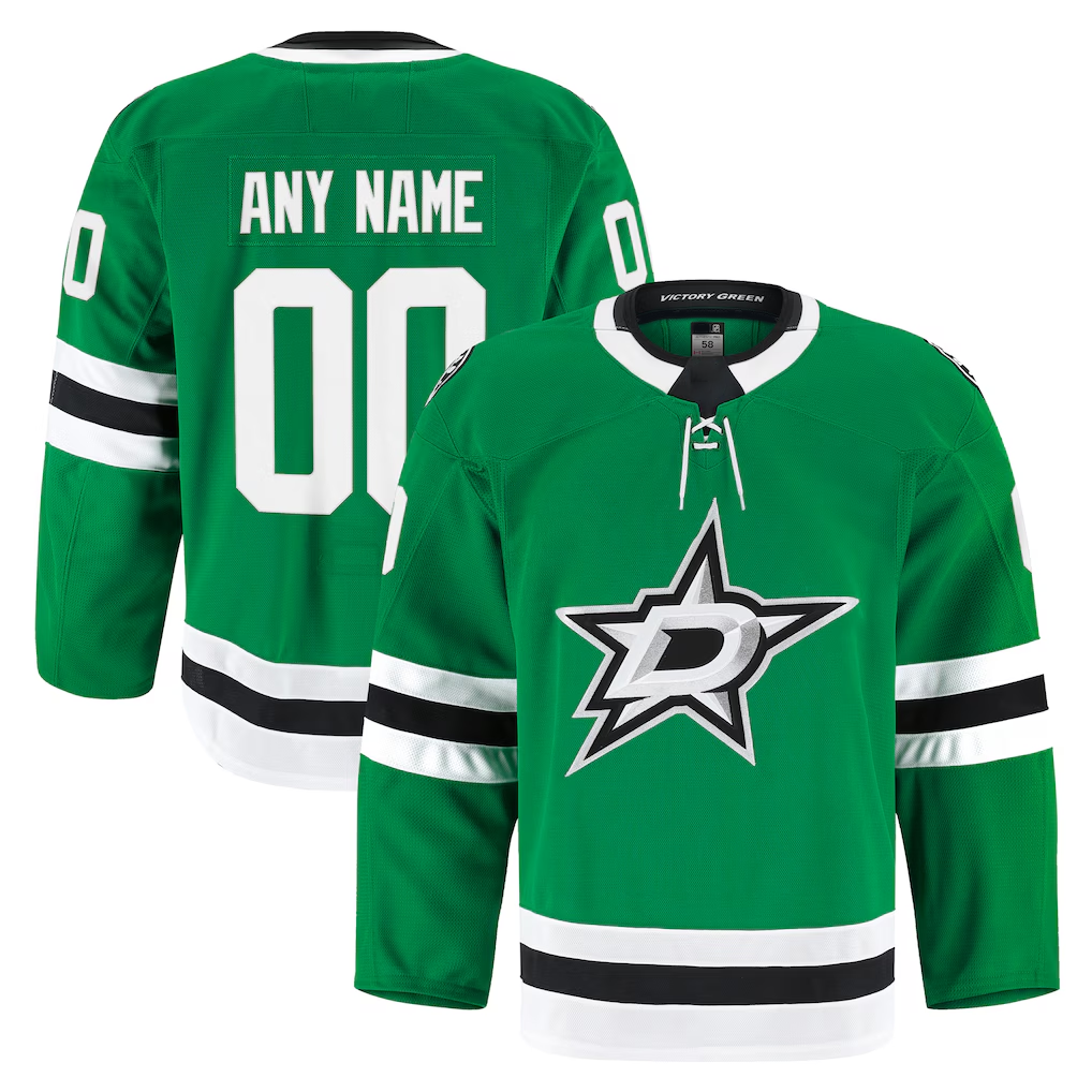 Minshop Custom D.Stars Kelly Green Home Authentic Pro Jerseys