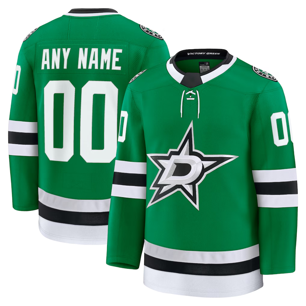 Minshop Custom D.Stars Kelly Green Home Premium Jerseys