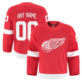 Minshop Custom DR.Wings Red Home Authentic Pro Jerseys