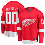 Minshop Custom DR.Wings Red Home Breakaway Jerseys
