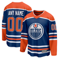 Minshop Custom E.Oilers Royal Home Breakaway Jerseys