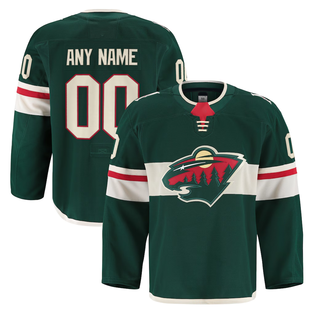 Minshop Custom M.Wild Green Home Authentic Pro Jerseys
