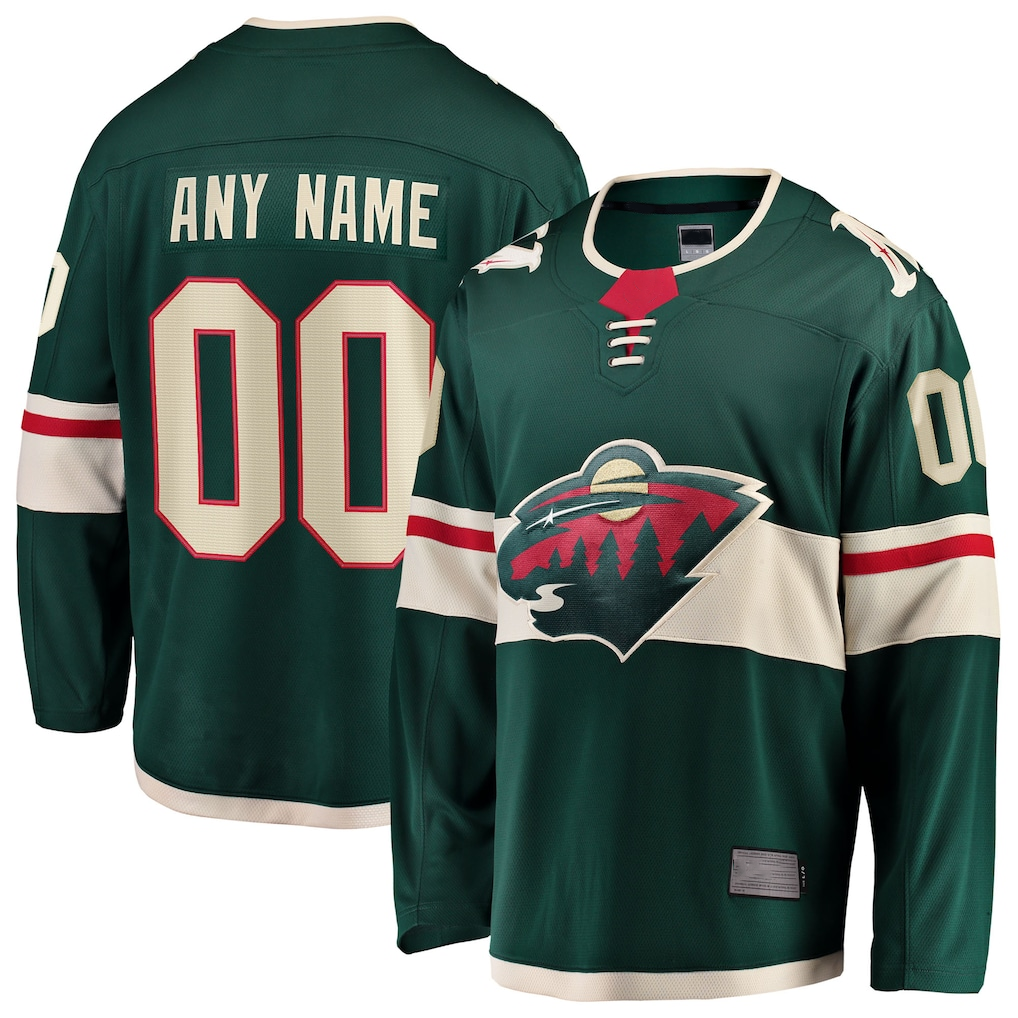 Minshop Custom M.Wild Green Home Breakaway Jerseys