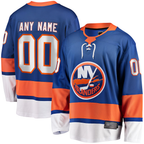 Minshop Custom NY.Islanders Blue Breakaway Jerseys