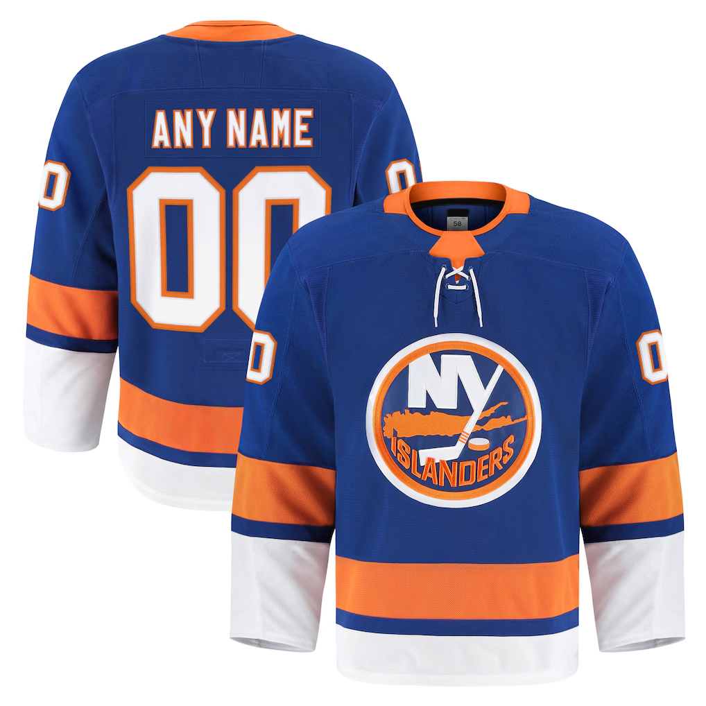 Minshop Custom NY.Islanders Royal Home Authentic Pro Jerseys