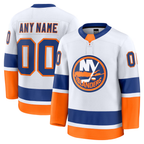 Minshop Custom NY.Islanders White Away Premium Jerseys