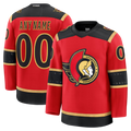 Minshop Custom O.Senators Red Alternate Premium Jerseys