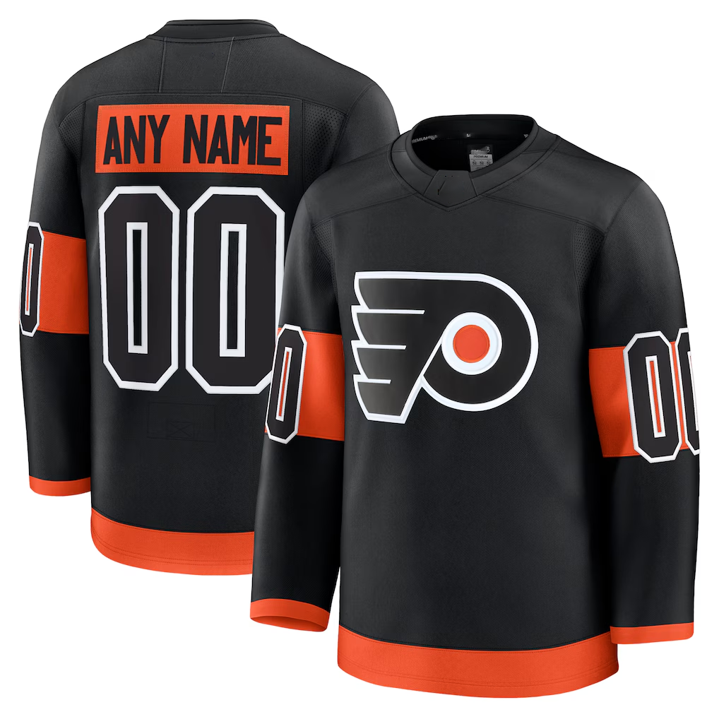 Minshop Custom P.Flyers Black Alternate Premium Jerseys