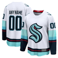 Minshop Custom S.Kraken White Away Breakaway Jerseys