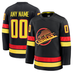 Minshop Custom V.Canucks Black Alternate Premium Jerseys