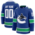 Minshop Custom V.Canucks Blue Home Premium Jerseys