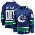 Minshop Custom V.Canucks Blue Home Team Breakaway Jerseys