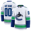 Minshop Custom V.Canucks White Away Premium Jerseys