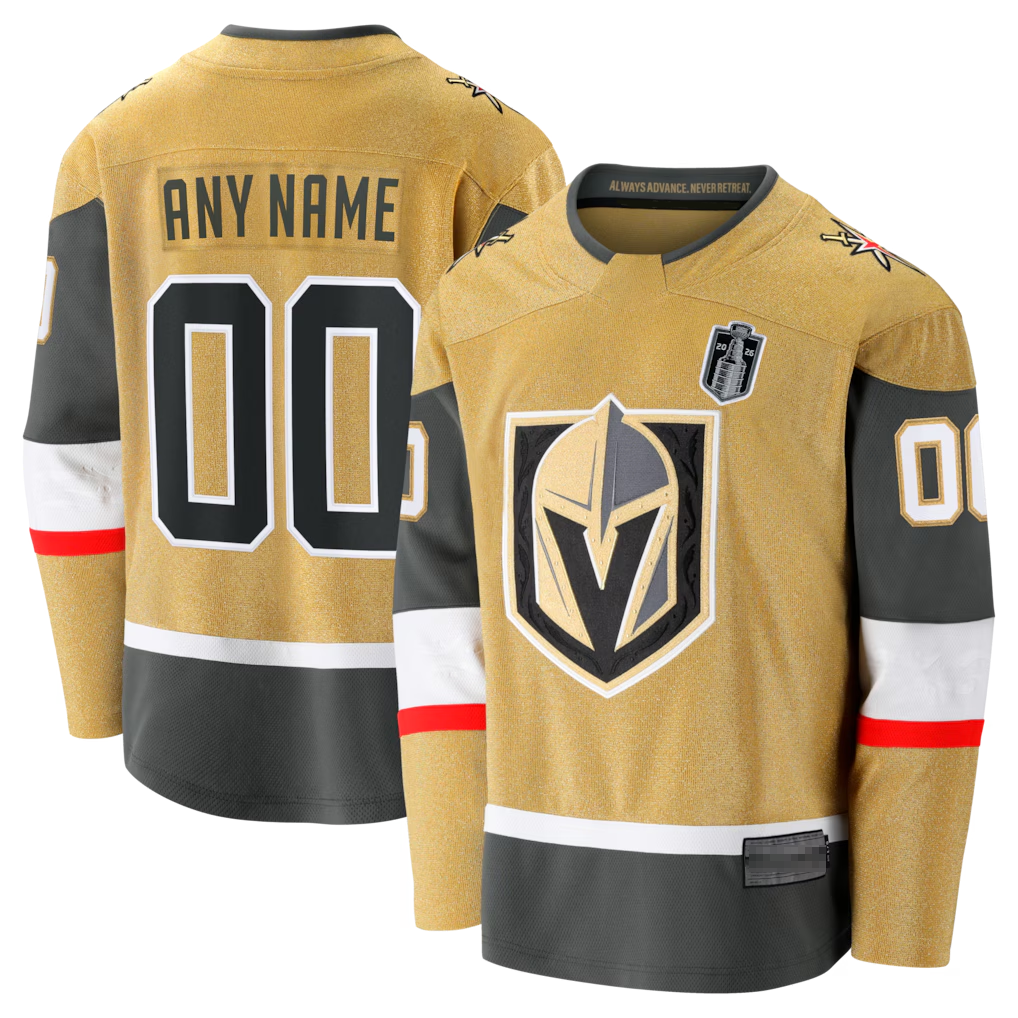 Minshop Custom VG.Knights Gold 2026 Stanley Cup Final Breakaway Jerseys