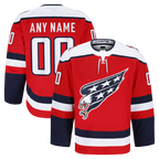 Minshop Custom W.Capitals Red Alternate Authentic Pro Jerseys