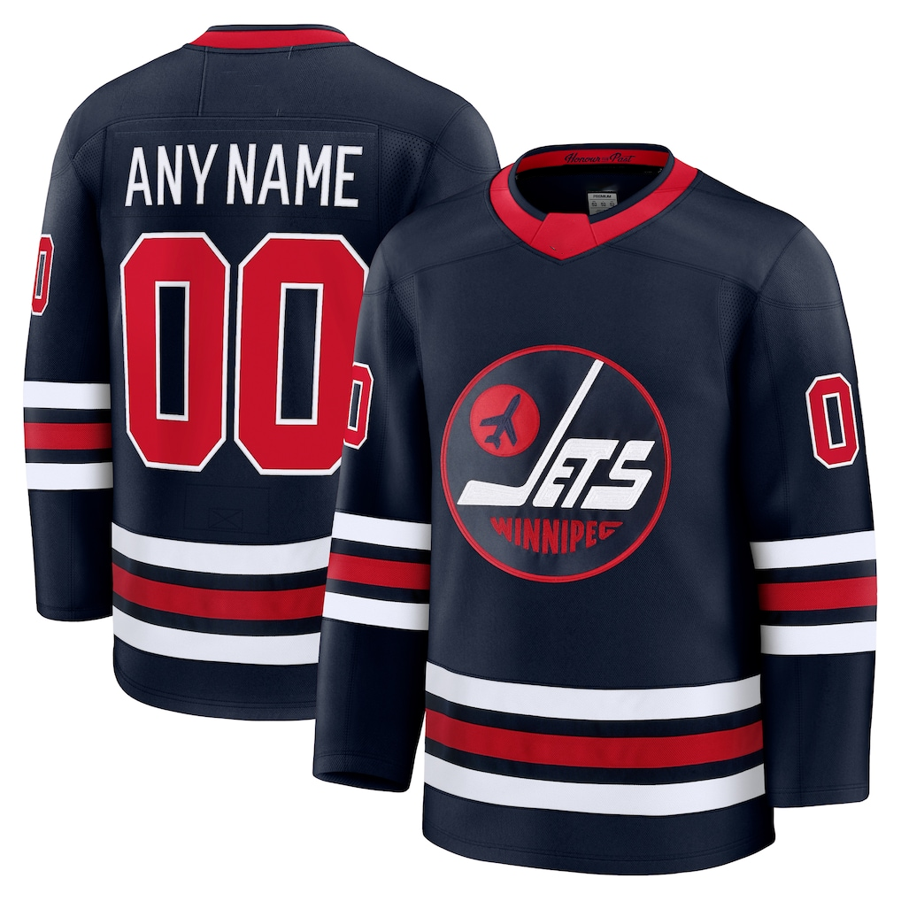 Minshop Custom W.Jets Navy Alternate Premium Jerseys