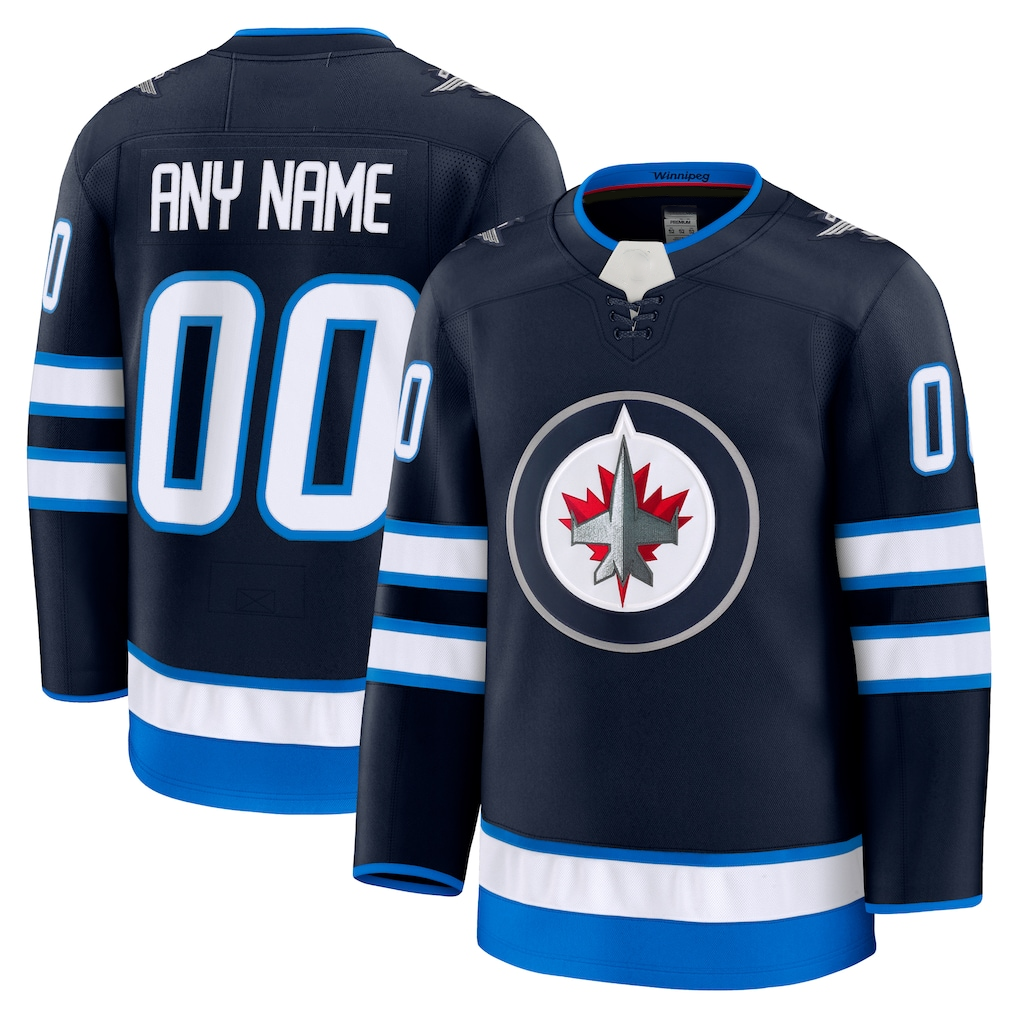 Minshop Custom W.Jets Navy Home Premium Jerseys