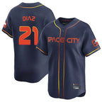 Minshop H.Astros #21 Yainer Diaz Player Navy City Connect Home Limited Stitched Jerseys