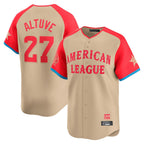 Minshop H.Astros #27 Jose Altuve Player Cream American League All-Star Game Limited Stitched Jerseys