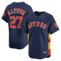 Minshop H.Astros #27 Jose Altuve Player Navy Home Limited Stitched Jerseys