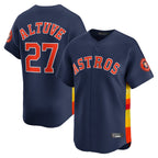 Minshop H.Astros #27 Jose Altuve Player Navy Home Limited Stitched Jerseys