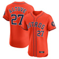 Minshop H.Astros #27 Jose Altuve Player Orange Home Limited Elite Stitched Jerseys