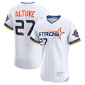 Minshop H.Astros #27 Jose Altuve Player White City Connect Limited Elite Home Stitched Jerseys