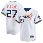 Minshop H.Astros #27 Jose Altuve Player White City Connect Limited Home Stitched Jerseys