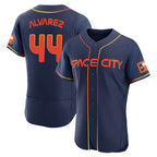 Minshop H.Astros #44 Yordan Alvarez Player Navy City Connect Limited Elite Home Stitched Jerseys