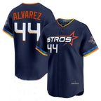 Minshop H.Astros #44 Yordan Alvarez Player Navy City Connect Limited Home Stitched Jerseys