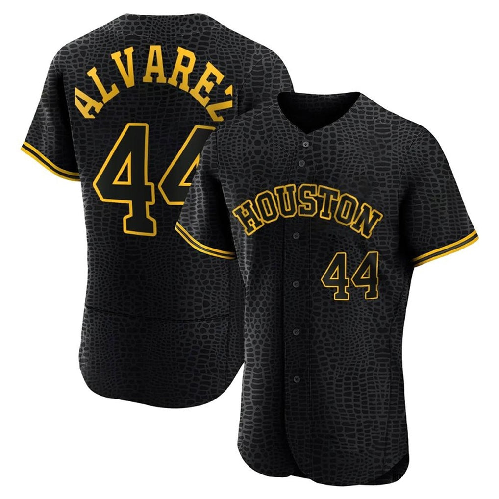Minshop H.Astros #44 Yordan Alvarez Player Snake Skin City Limited Elite Home Stitched Jerseys