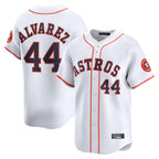 Minshop H.Astros #44 Yordan Alvarez Player White Home Limited Stitched Jerseys