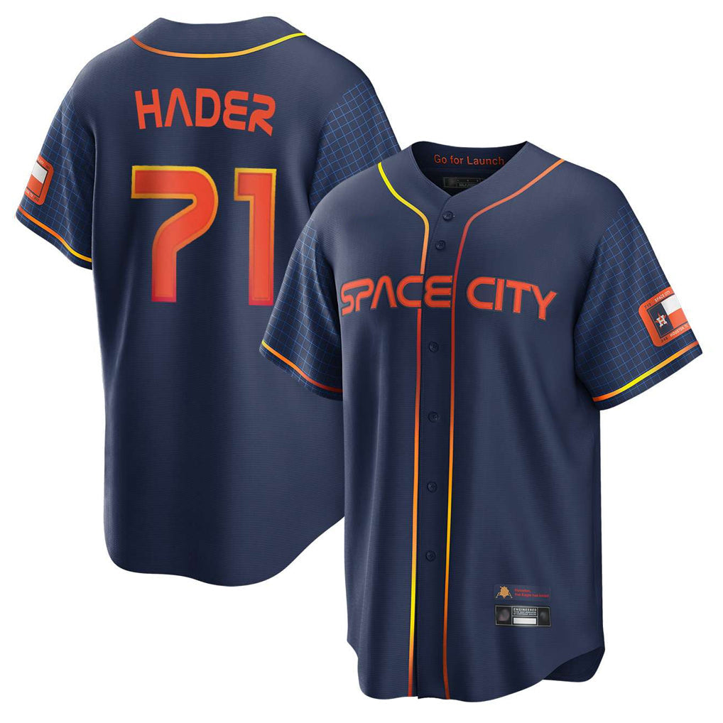 Minshop H.Astros #71 Josh Hader Player Navy City Connect Home Game Stitched Jerseys