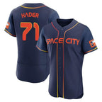 Minshop H.Astros #71 Josh Hader Player Navy City Connect Limited Elite Home Stitched Jerseys
