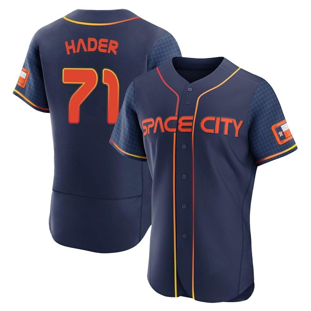 Minshop H.Astros #71 Josh Hader Player Navy City Connect Limited Elite Home Stitched Jerseys
