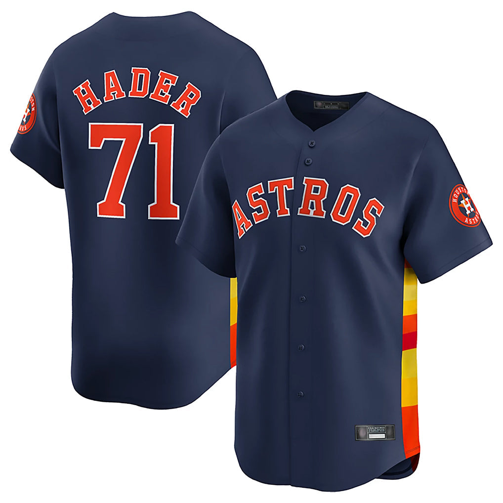 Minshop H.Astros #71 Josh Hader Player Navy Limited Home Stitched Jerseys