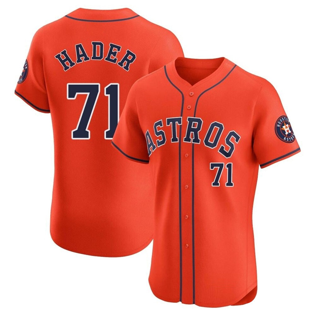 Minshop H.Astros #71 Josh Hader Player Orange Home Limited Elite Stitched Jerseys