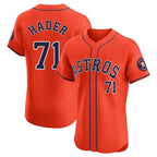 Minshop H.Astros #71 Josh Hader Player Orange Home Limited Elite Stitched Jerseys