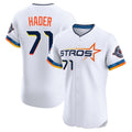 Minshop H.Astros #71 Josh Hader Player White City Connect Limited Elite Home Stitched Jerseys
