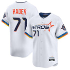 Minshop H.Astros #71 Josh Hader Player White City Connect Limited Home Stitched Jerseys